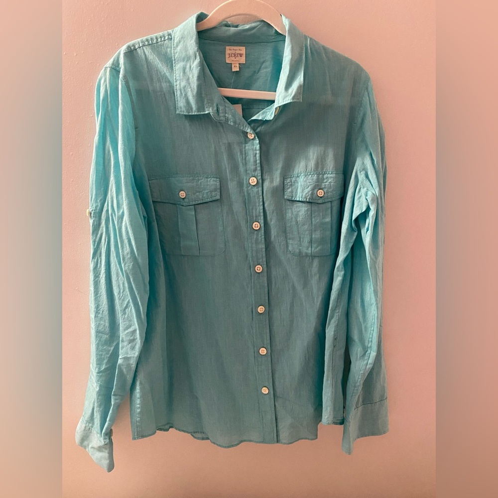 J. Crew Light Blue Button Down Shirt